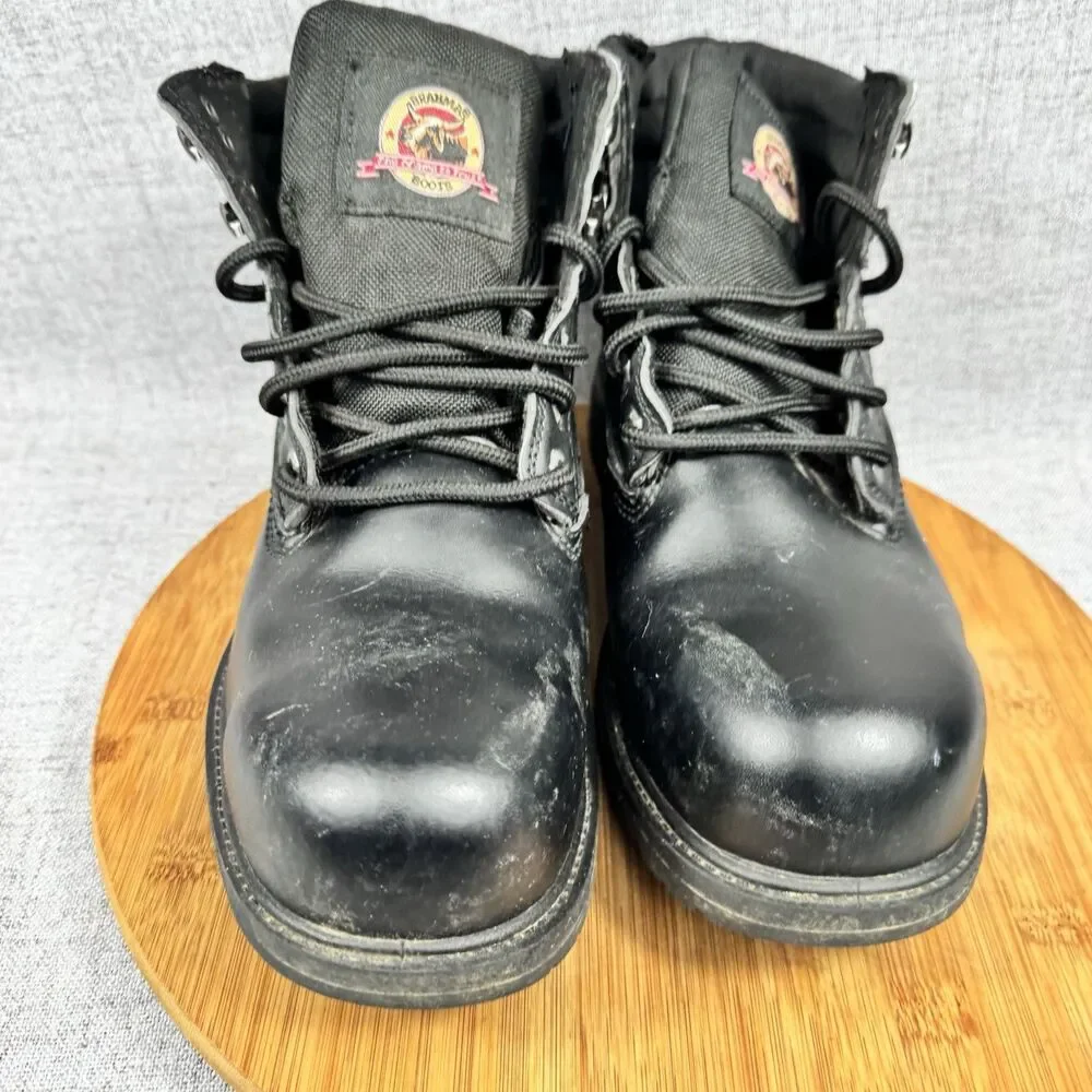 Brahma Boots Men's 9.5 W Gus Steel Toe Leather Work